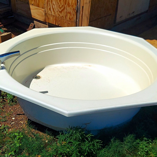 White hexagon standard spa hot - standard, spa/hot